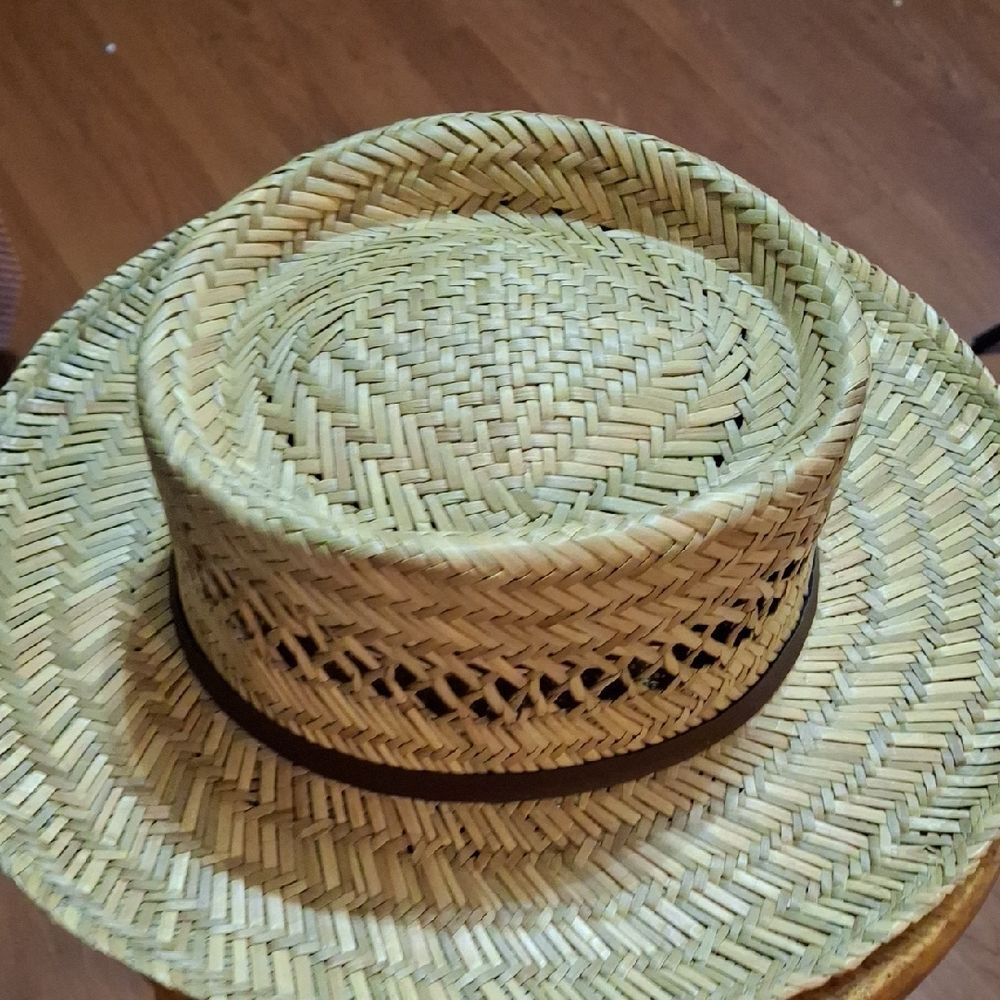 Classic Straw Fedora Hat